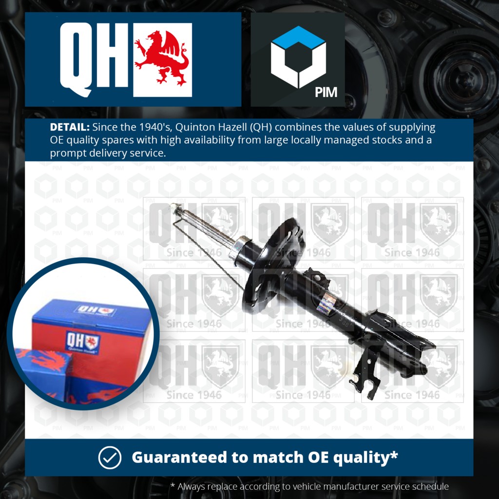 Quinton Hazell Shock Absorber (Single Handed) Front Left QAG178893 [PM1478020]