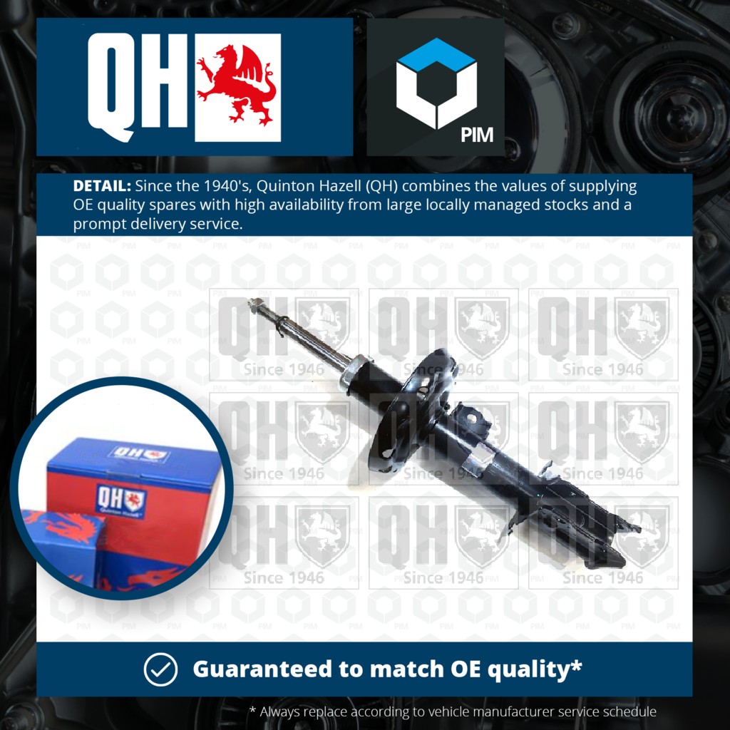 Quinton Hazell Shock Absorber (Single Handed) Front Left QAG178863 [PM1478010]