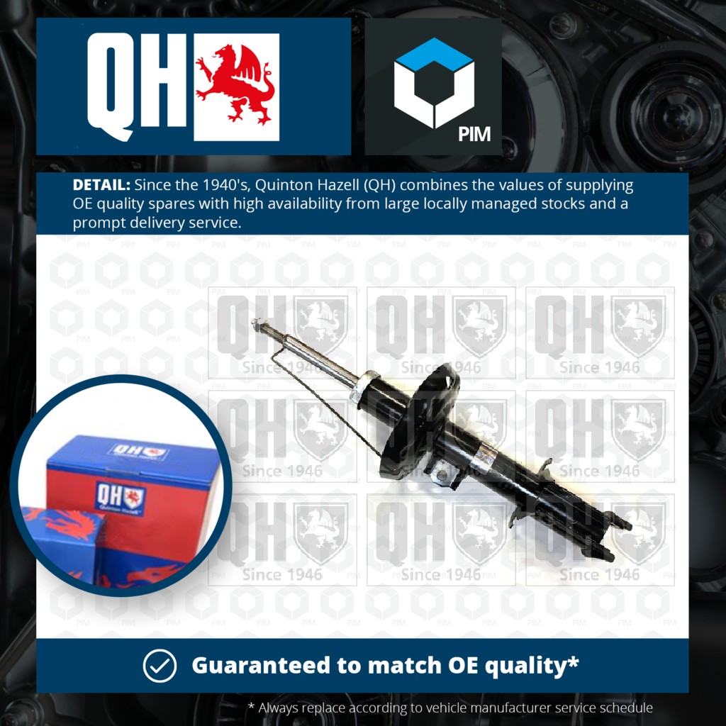 Quinton Hazell Shock Absorber (Single Handed) Front Right QAG178862 [PM1478009]