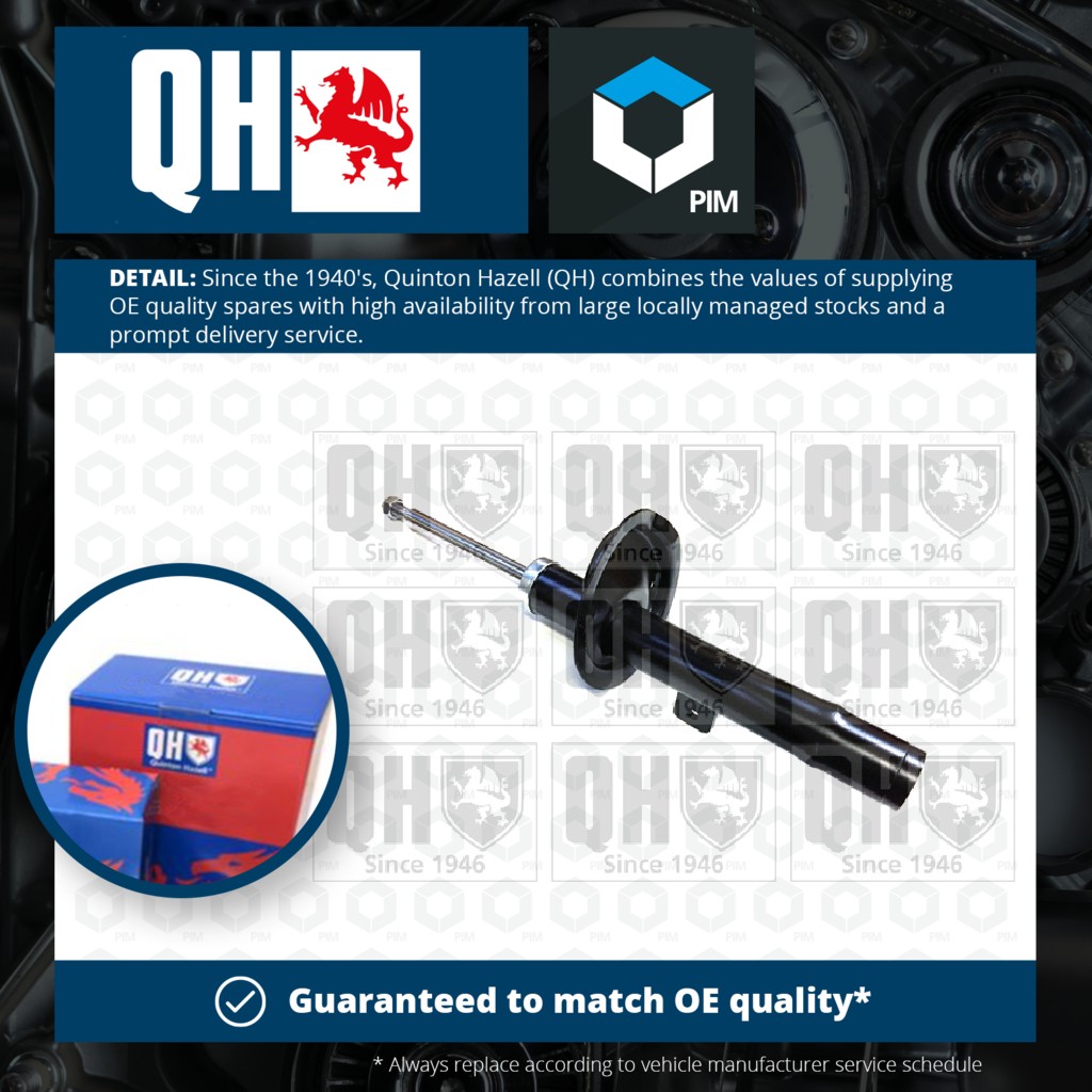 Quinton Hazell Shock Absorber (Single Handed) Front Right QAG178700 [PM1477978]