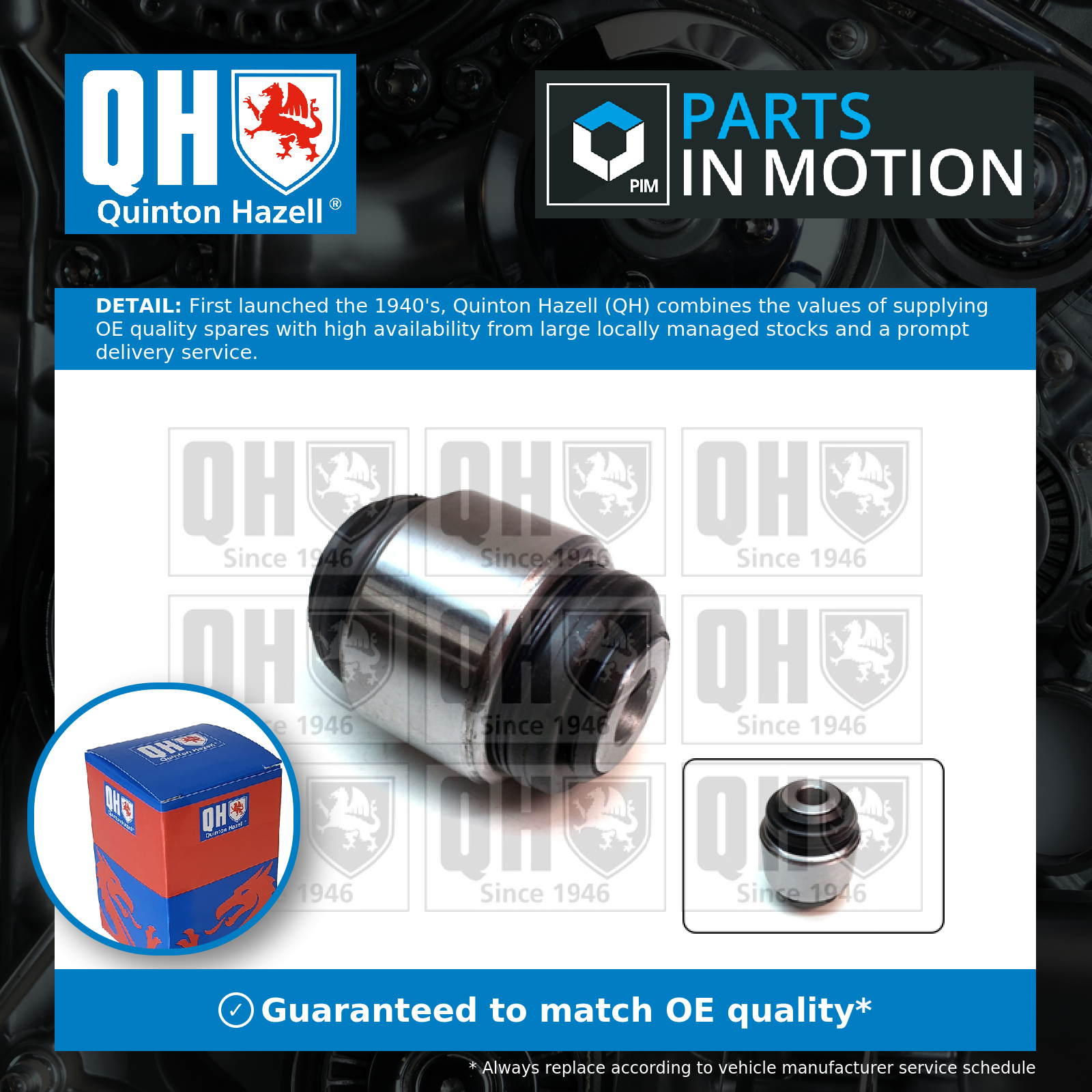 Quinton Hazell Wishbone / Control / Trailing Arm Bush EMS8622 [PM1476044]