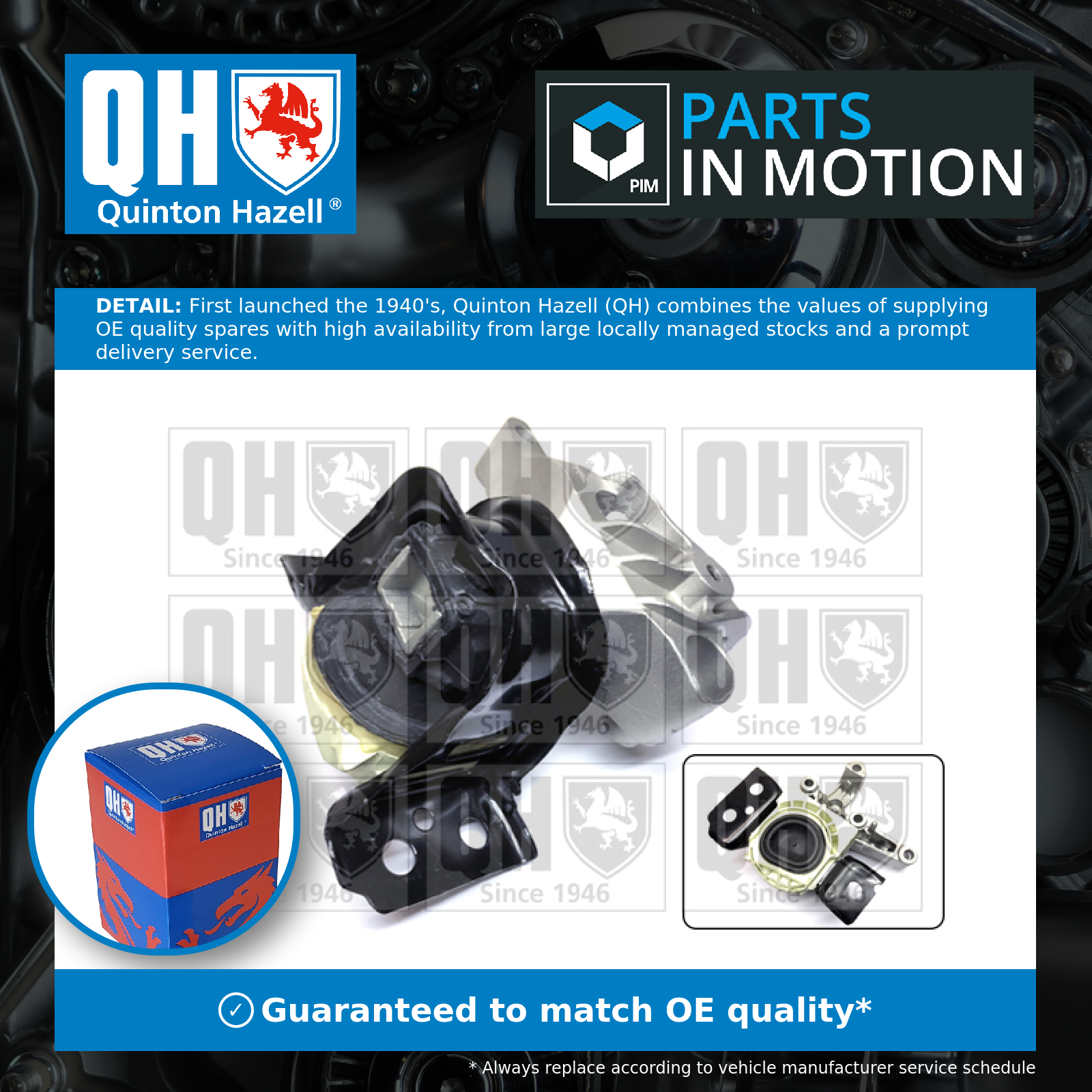 Quinton Hazell Engine Mount Front Right EM4833 [PM1475196]