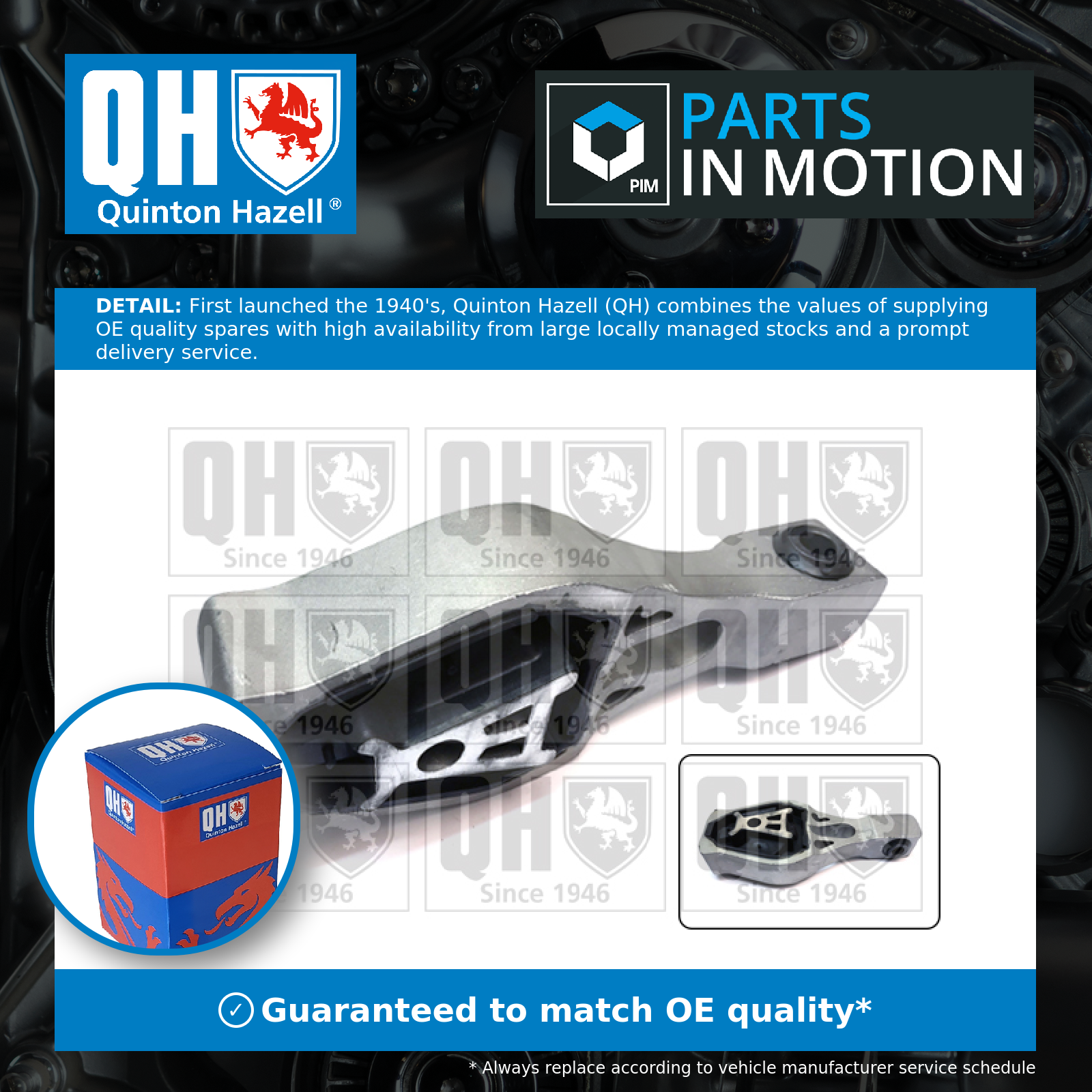 Quinton Hazell Engine Mount Front Lower EM4829 [PM1475192]