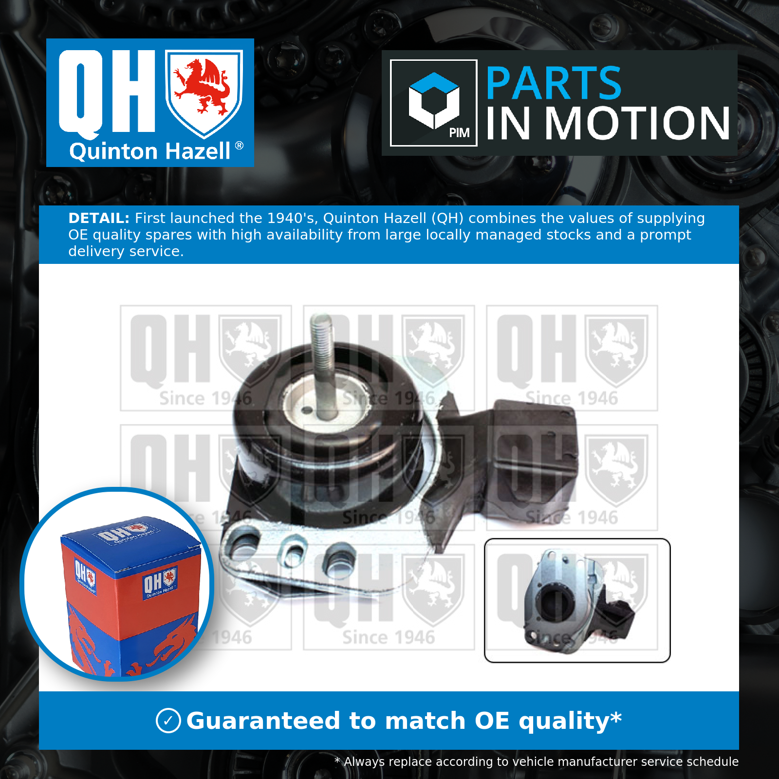 Quinton Hazell Engine Mount EM4652 [PM1475033]