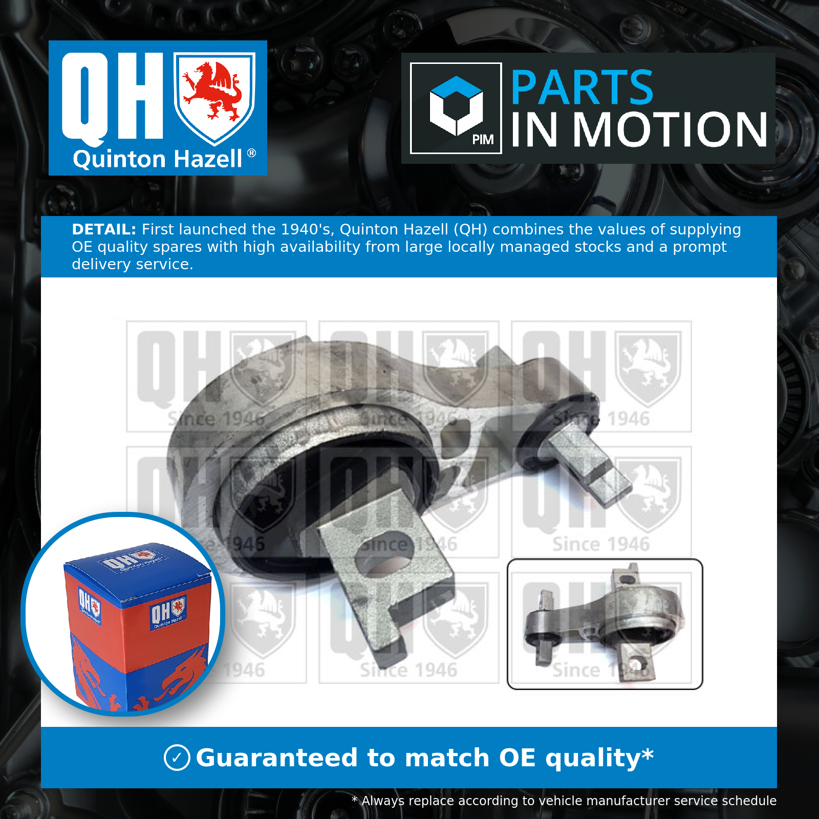 Quinton Hazell Engine Mount Rear EM4584 [PM1474990]