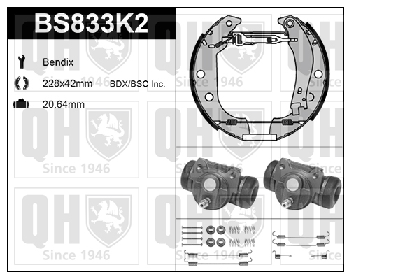 Quinton Hazell BS833K2