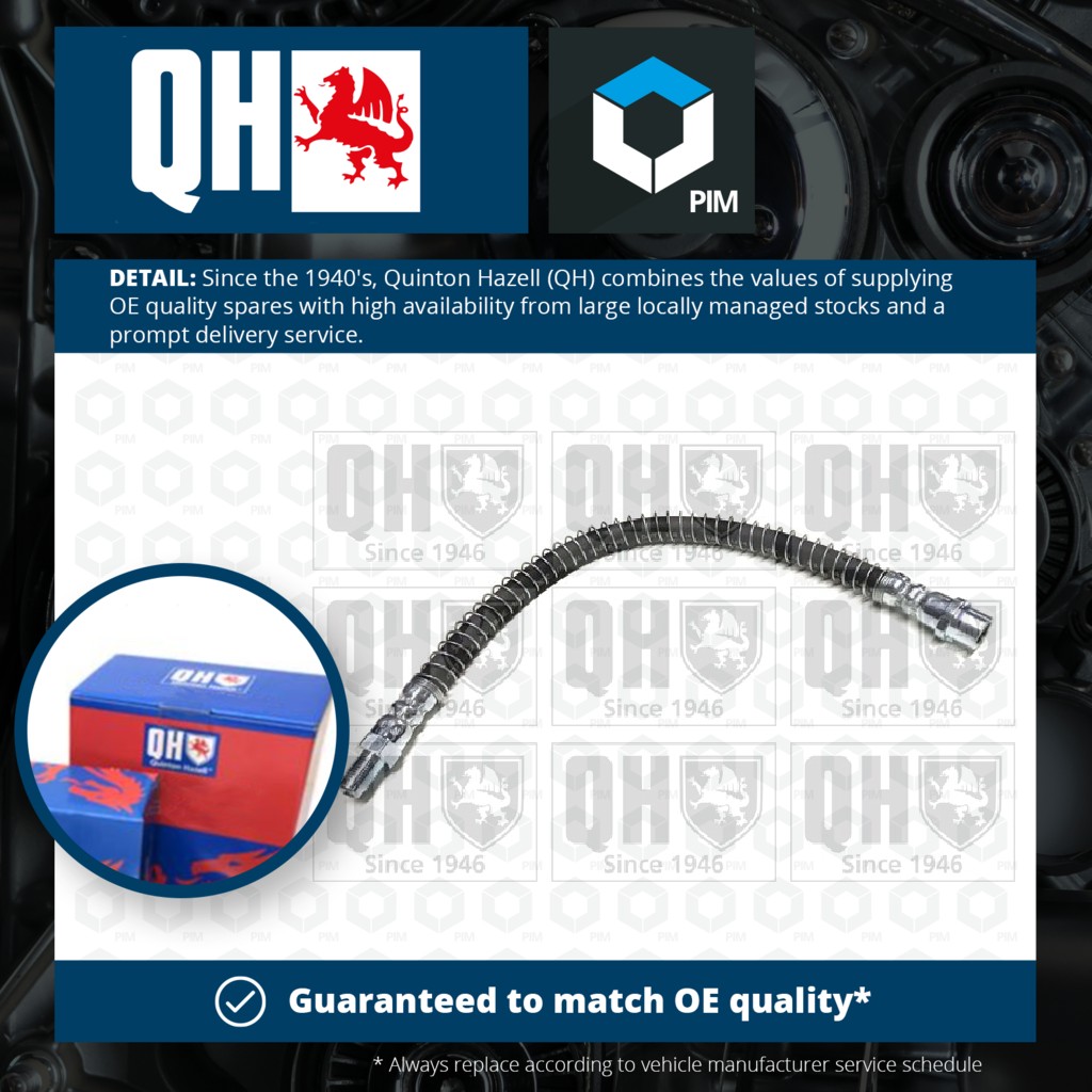 Quinton Hazell Brake Hose Rear BFH6120 [PM1471838]