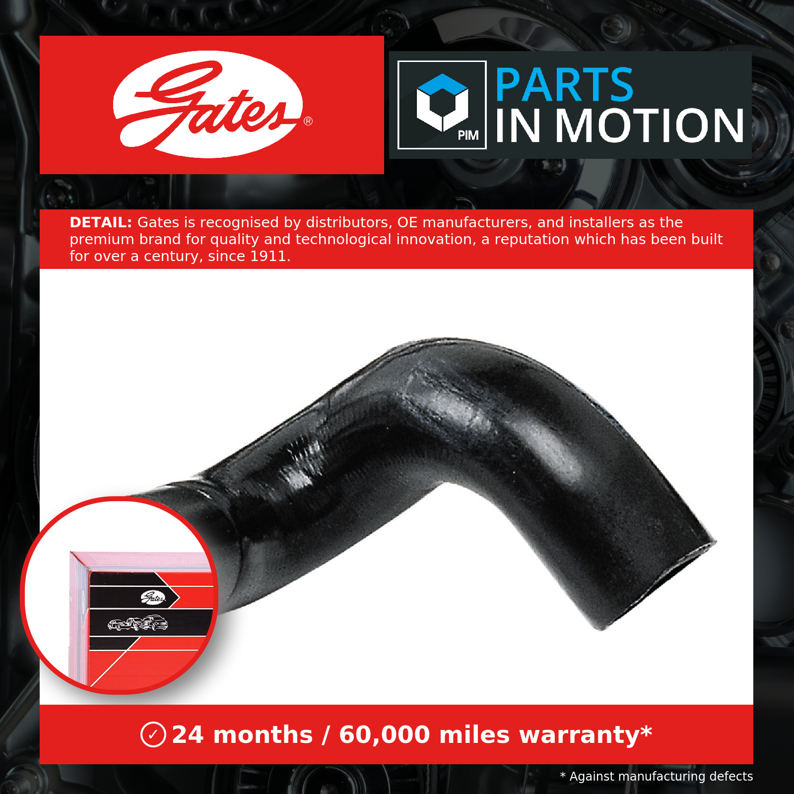 Radiator Hose Lower 05-3000 Gates Coolant 6006001231 7700412878 Quality New