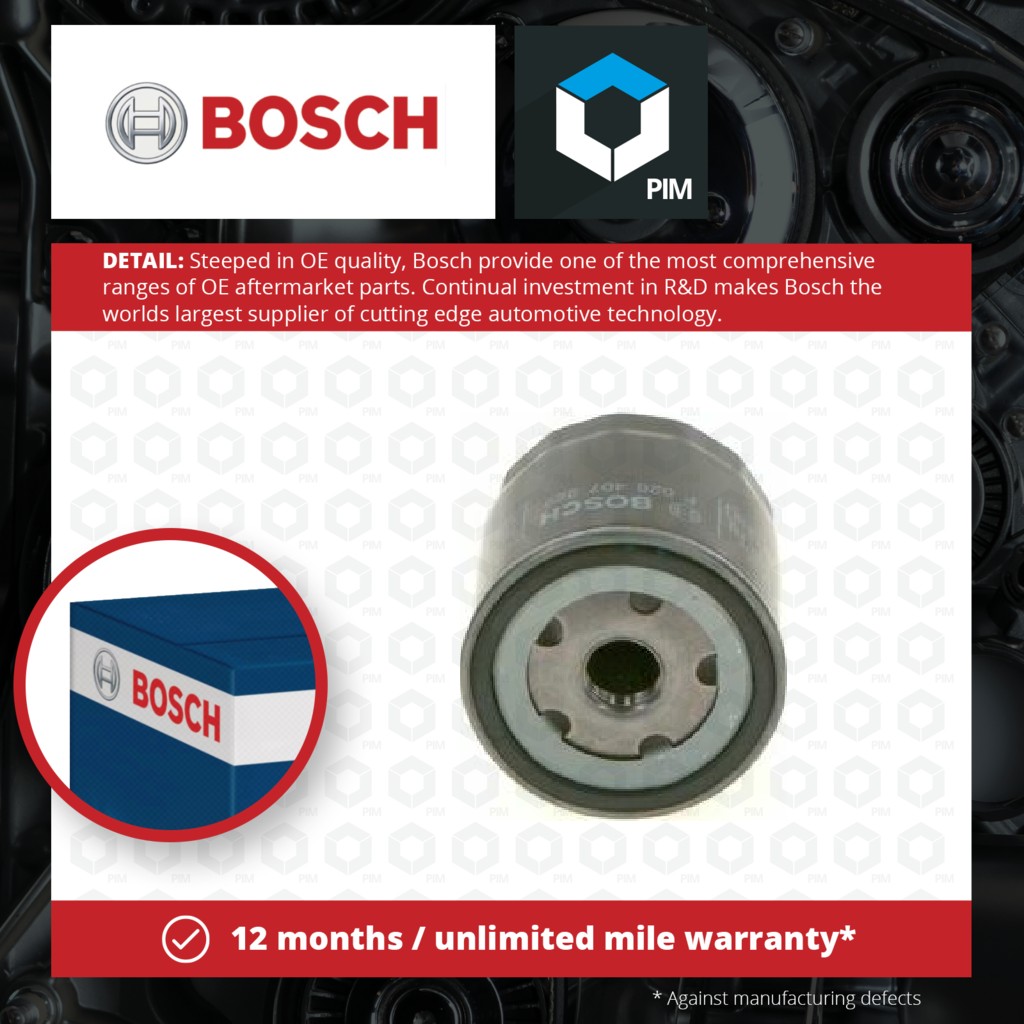 Bosch Oil Filter F026407229 [PM1417194]