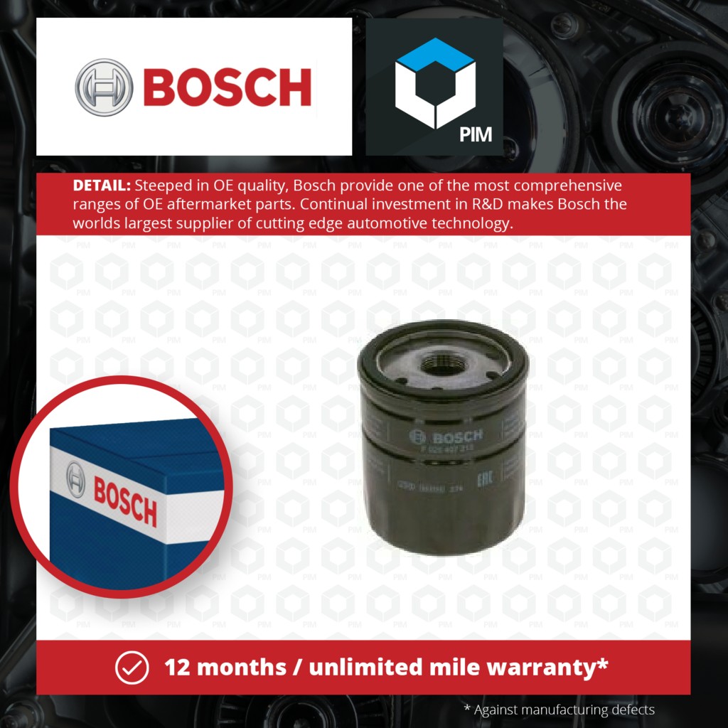 Bosch Oil Filter F026407213 [PM1417186]
