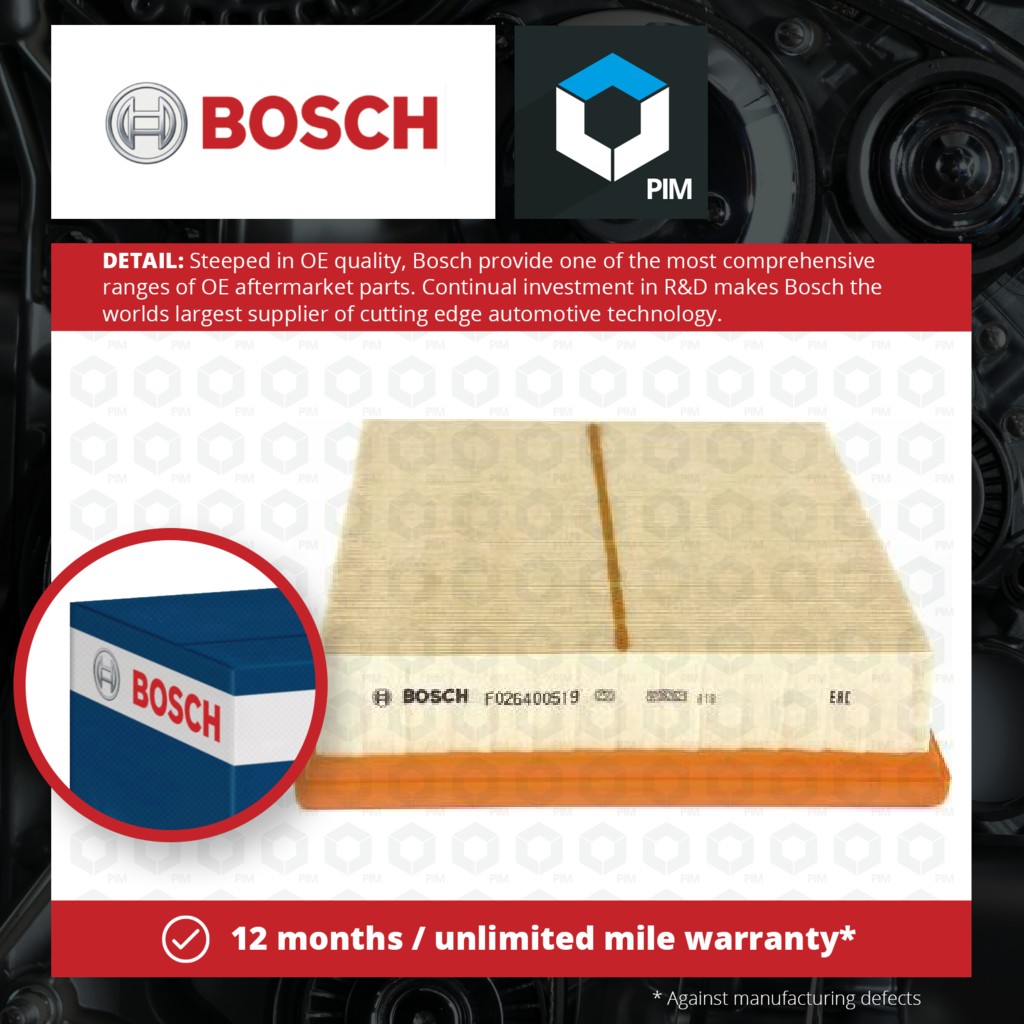 Bosch Air Filter F026400519 [PM1417048]