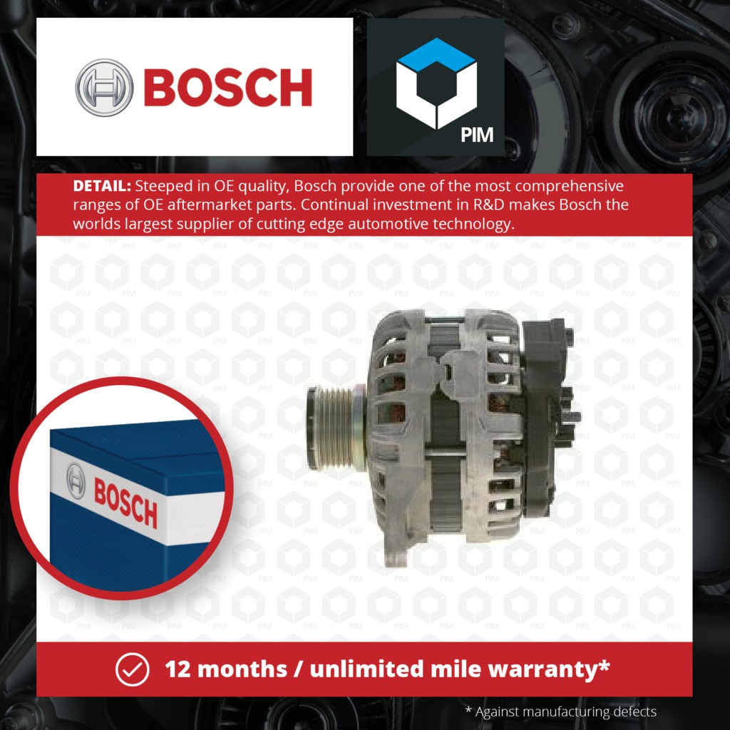 Bosch Alternator F000BL0777 [PM1388490]