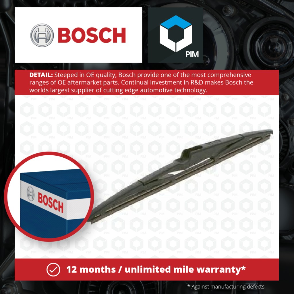 Bosch Rear Wiper Blade H318 3397015303 [PM1350271]