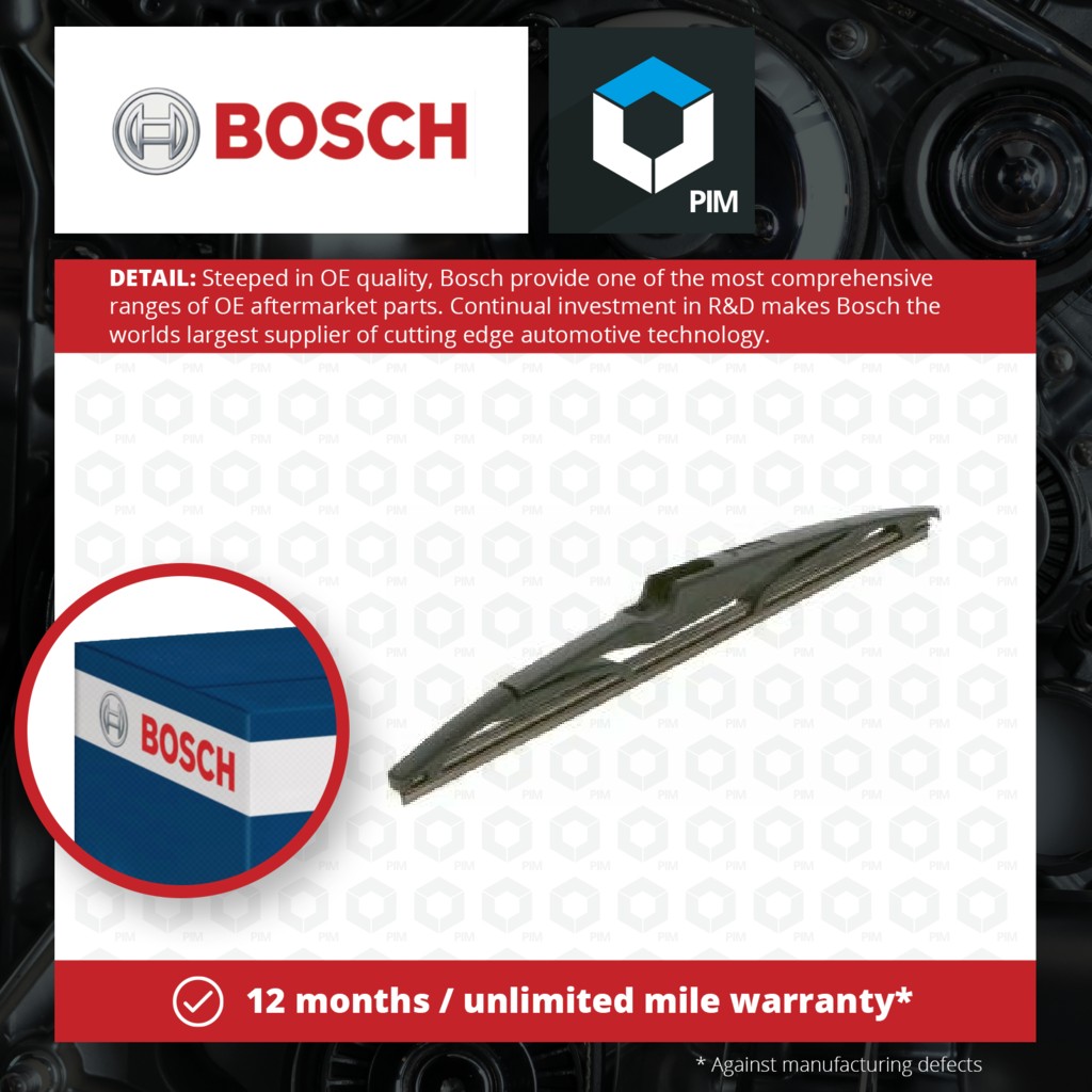Bosch Rear Wiper Blade H275 3397015302 [PM1350270]
