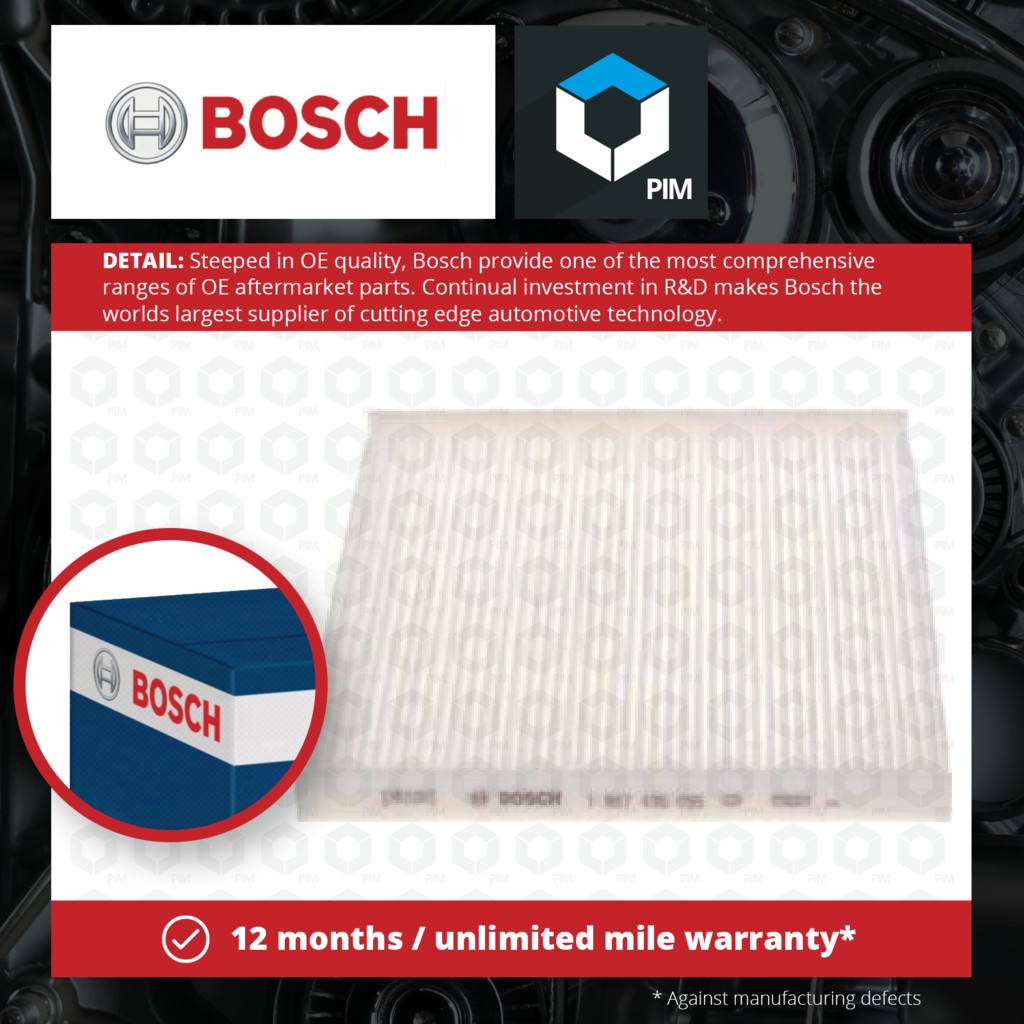 Bosch Pollen / Cabin Filter 1987435095 [PM1335610]