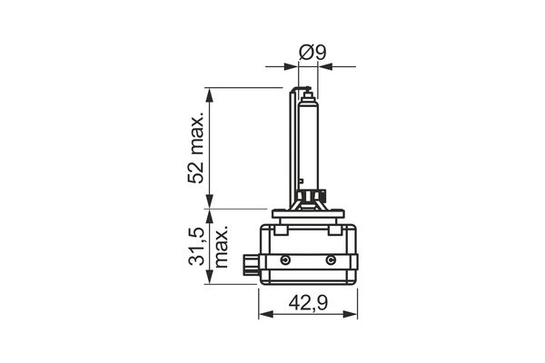 Bosch 1987302907 Xenon Gas Discharge D3s 35w Pk32d-5