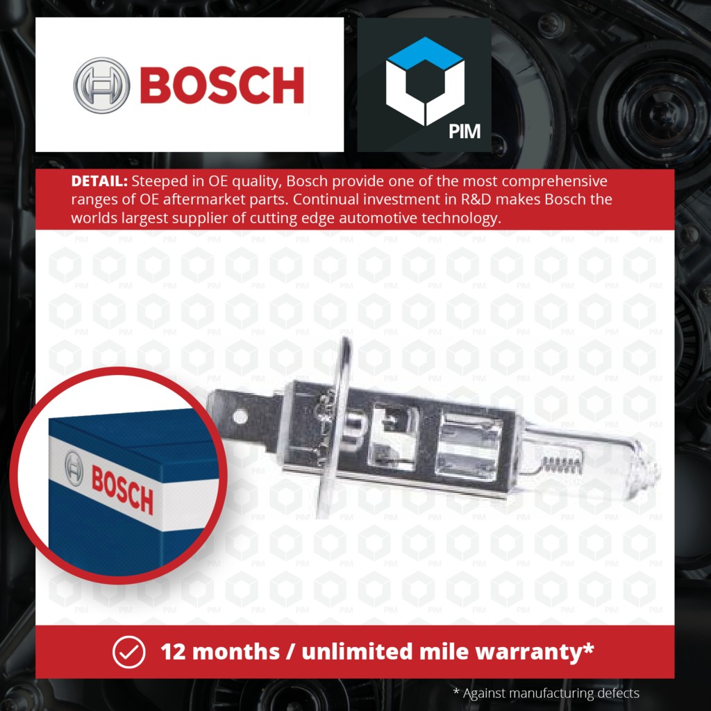 Bosch Headlight Bulb 1987302411 [PM497031]