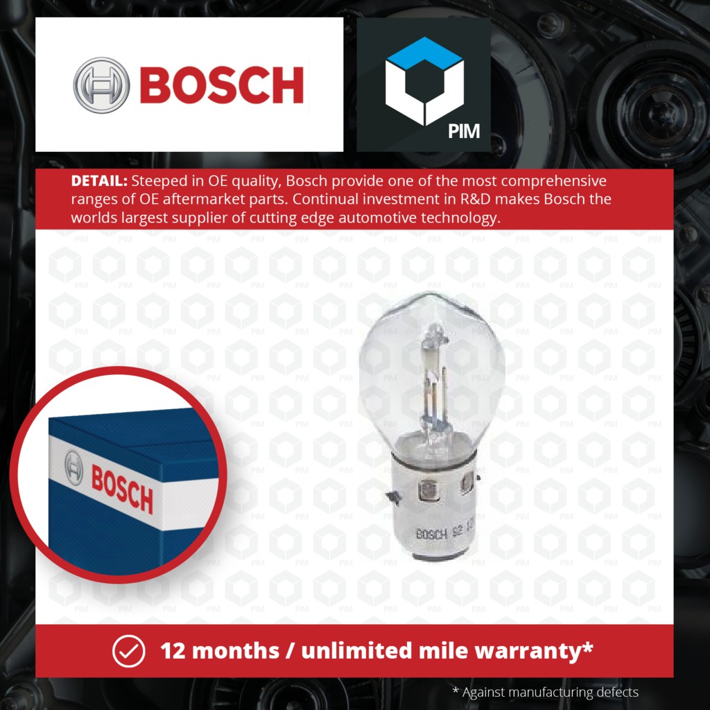 Bosch Pure/Lt S2 12v 35/35w Ba20d 1987302105 [PM1335039]