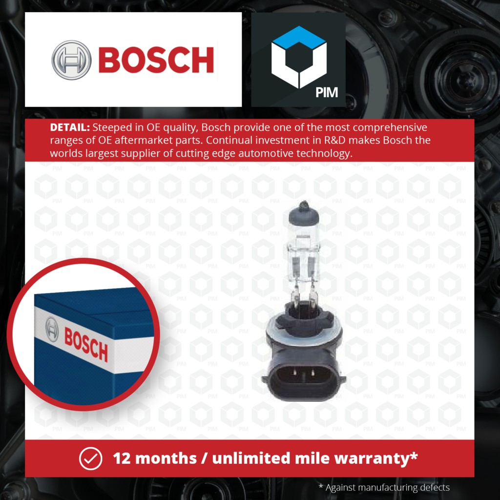 Bosch Pure/Lt 12v 27w H27w/2 1987302025 [PM1335030]