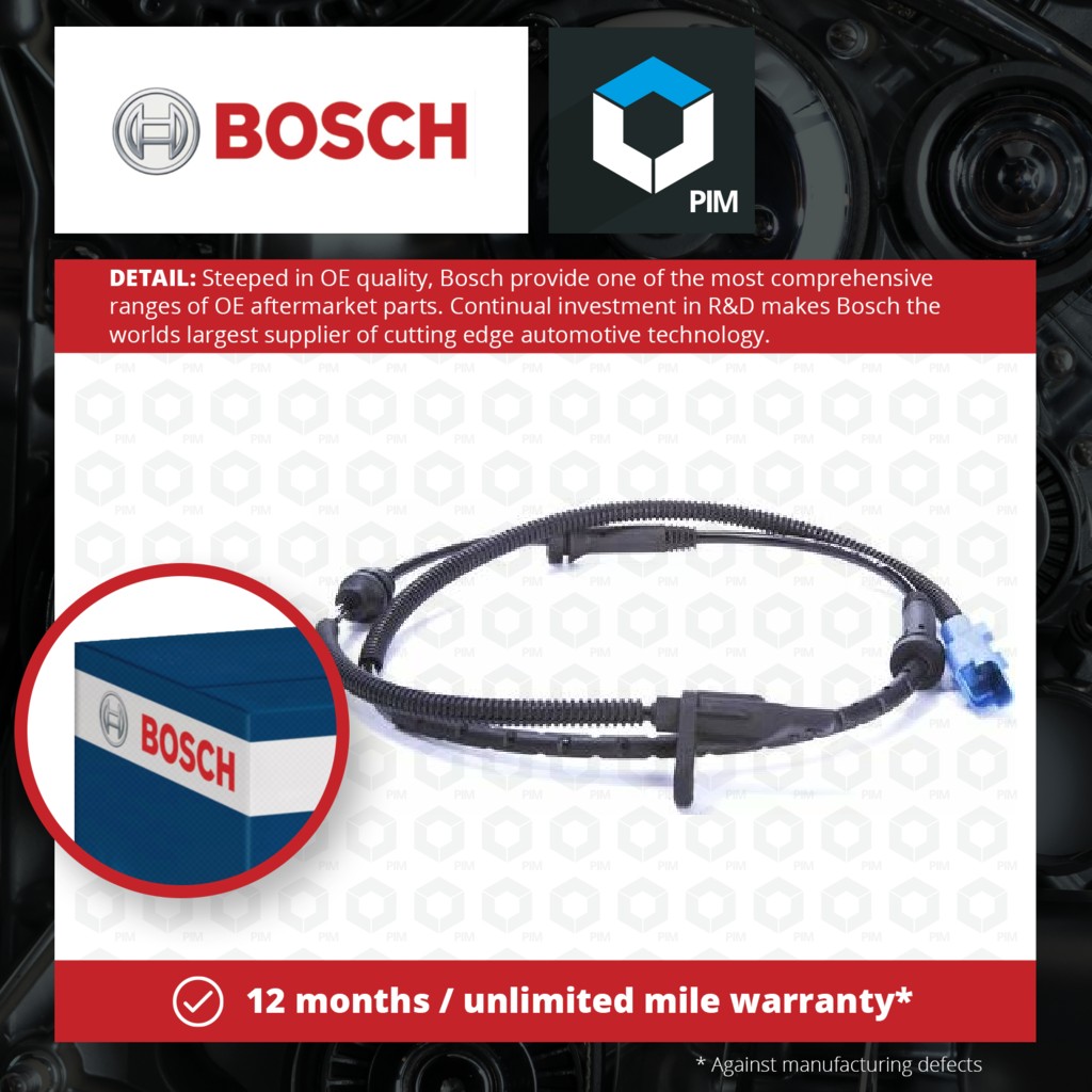 Bosch ABS Sensor Front 0986594597 [PM1287131]