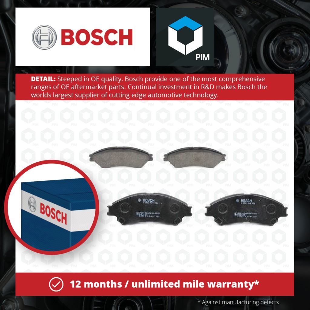 Bosch Brake Pads Set Front 0986494936 [PM1286331]