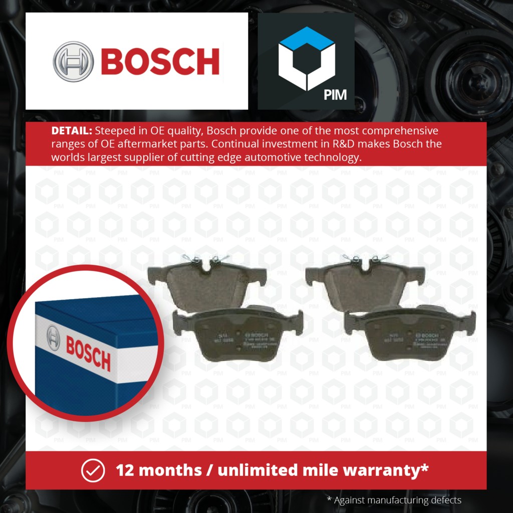 Bosch Brake Pads Set Rear 0986494819 [PM1286268]