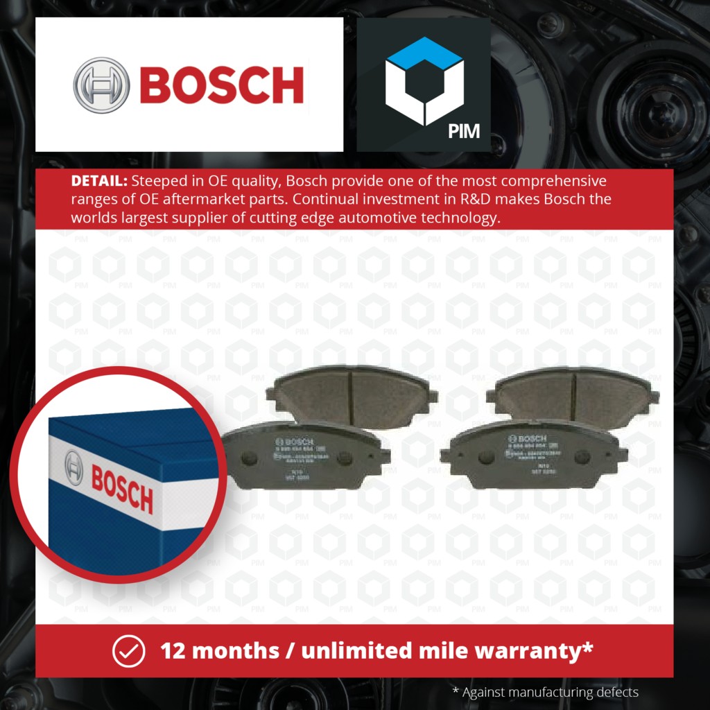 Bosch Brake Pads Set Front 0986494804 [PM1286256]