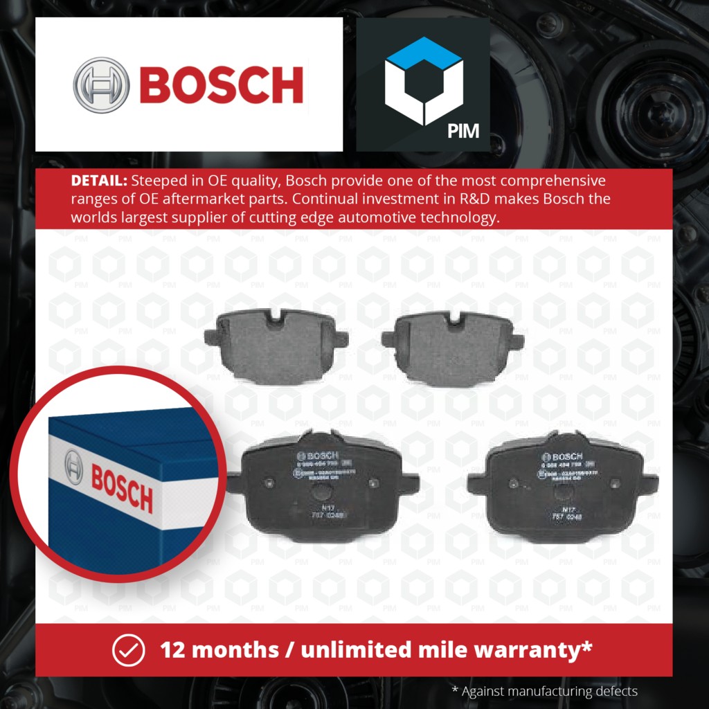 Bosch Brake Pads Set Rear 0986494759 [PM1286221]