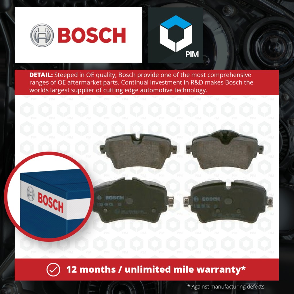 Bosch Brake Pads Set Front 0986494736 [PM1286213]