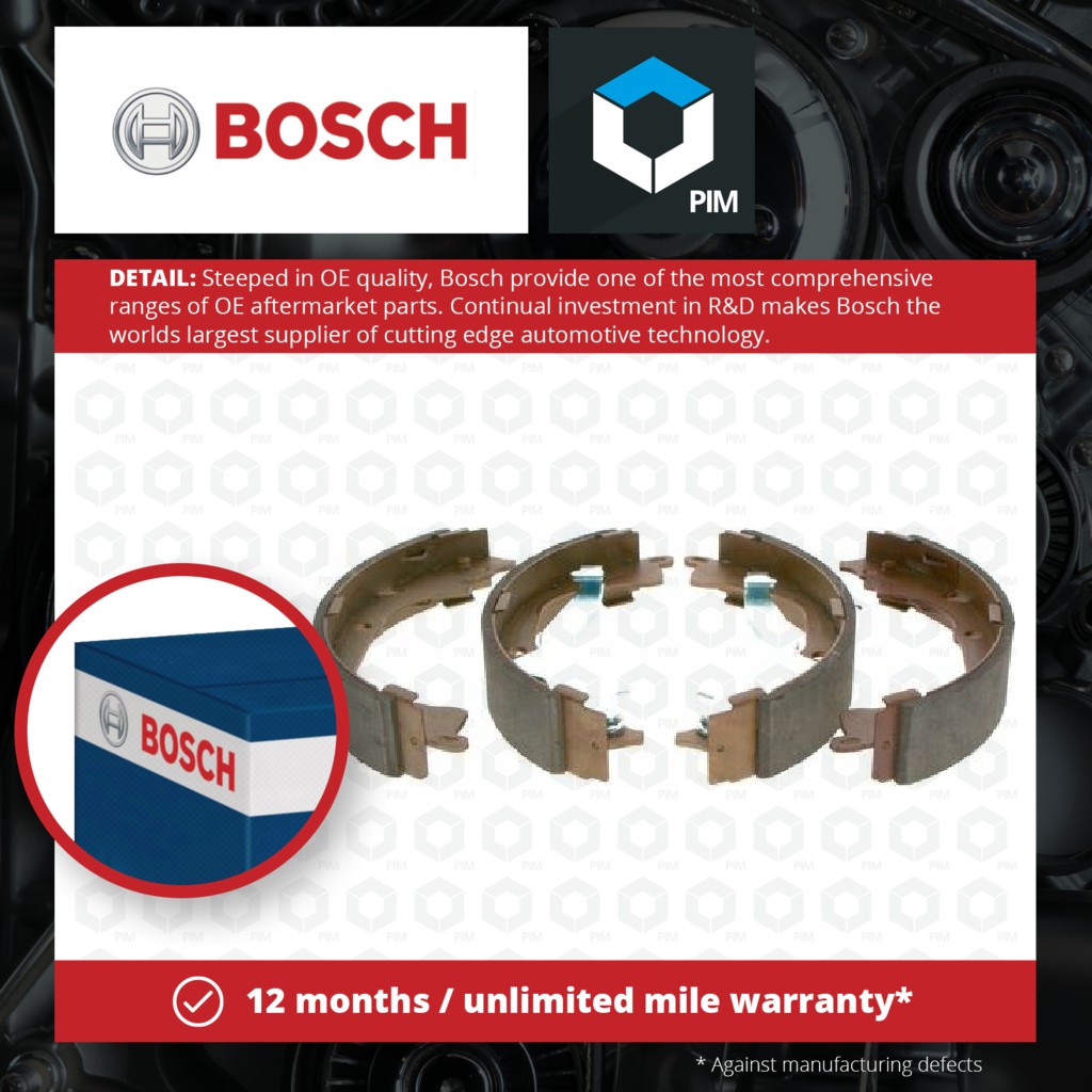 Bosch Brake Shoes Set 0986487955 [PM1286123]