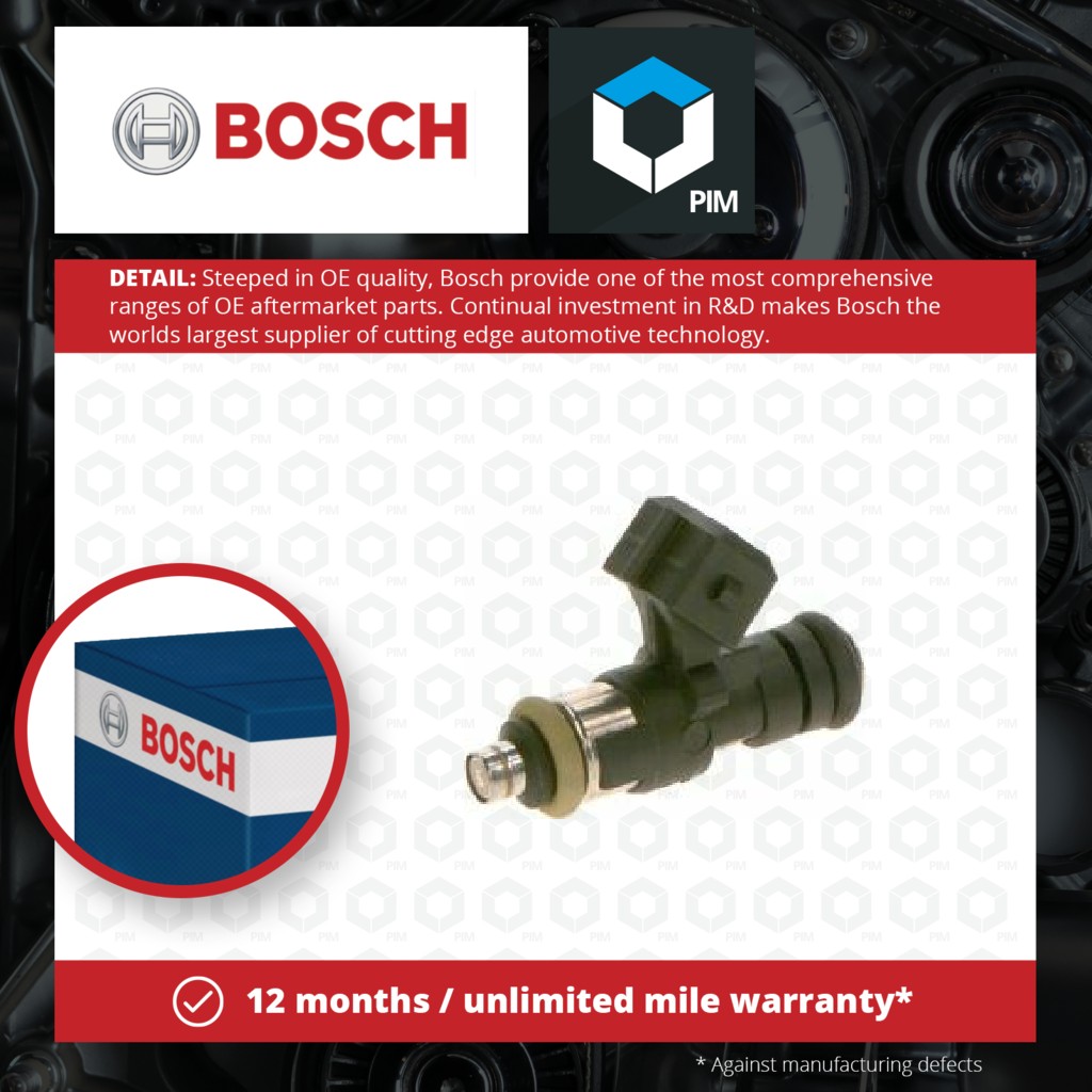 Bosch Petrol Fuel Injector 0280158427 [PM1264388]