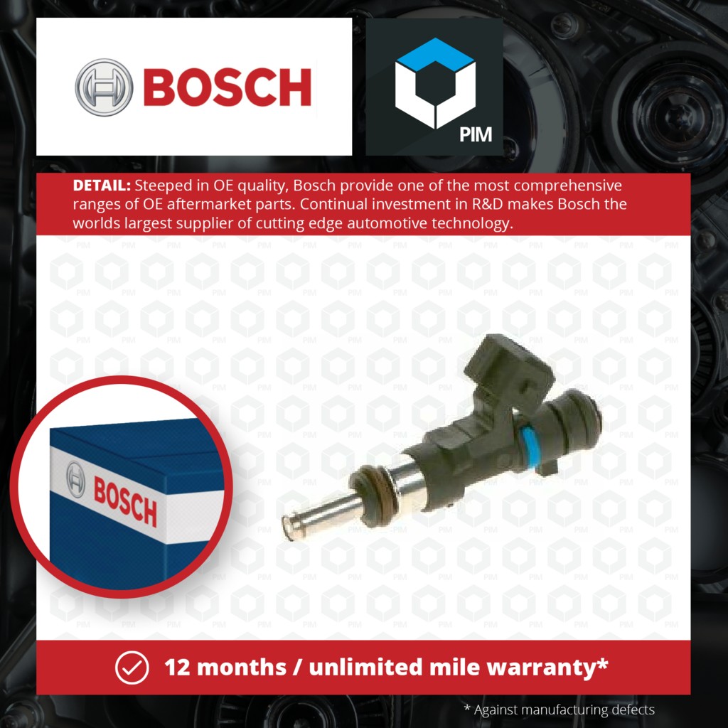 Bosch Petrol Fuel Injector 0280158330 [PM1264367]