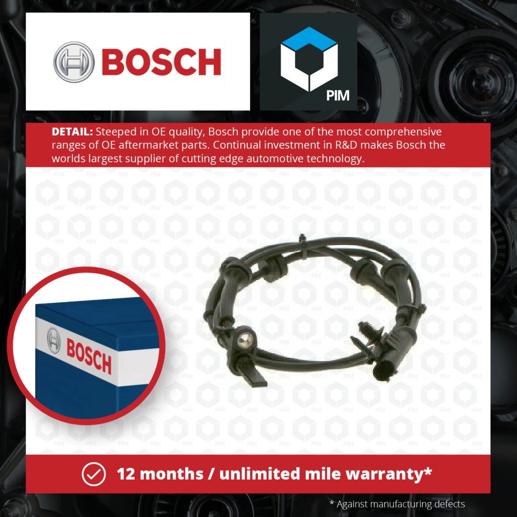Bosch ABS Sensor Front 0265009325 [PM1262997]