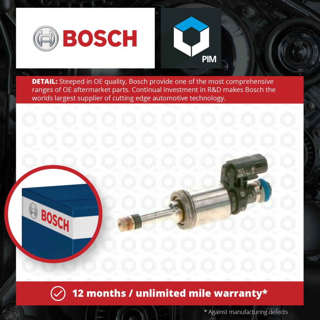 Bosch Petrol Fuel Injector 0261500556 [PM1261977]