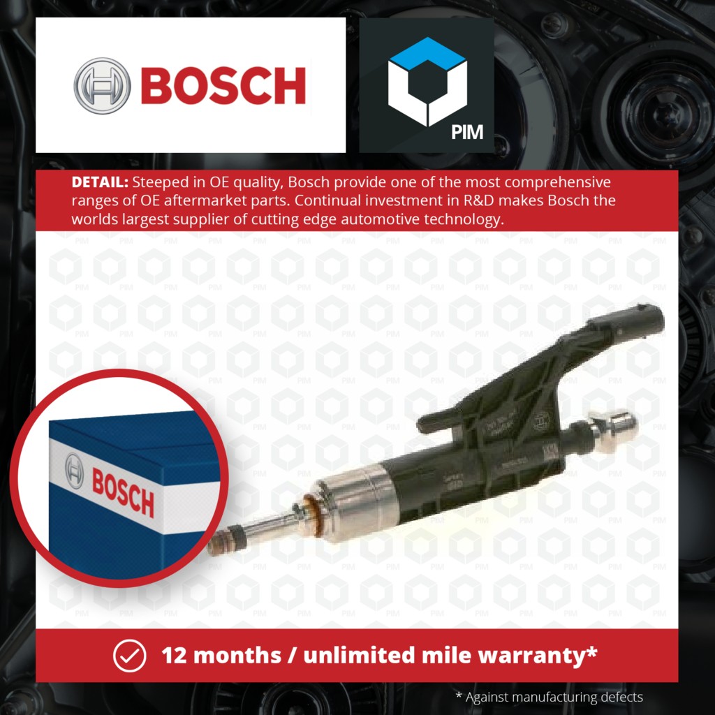 Bosch Petrol Fuel Injector 0261500541 [PM1261974]