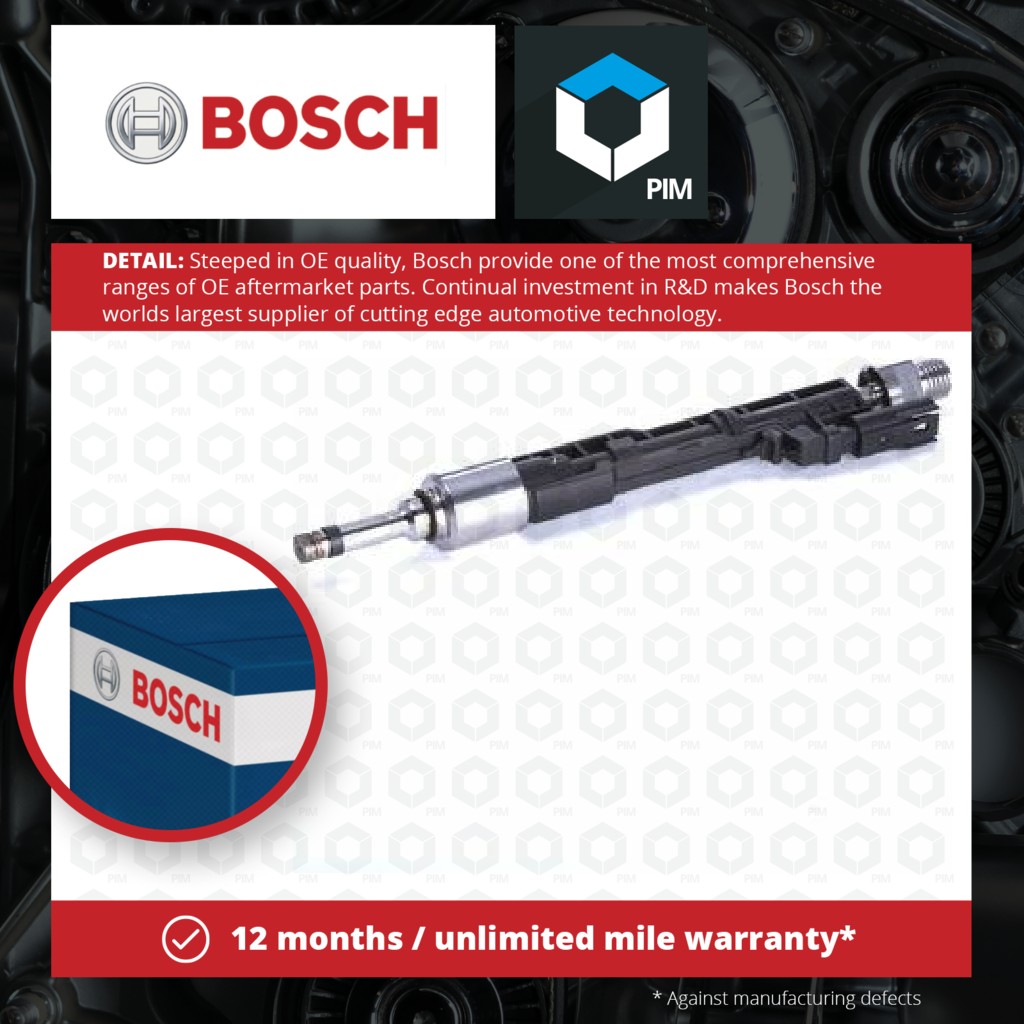 Bosch Petrol Fuel Injector 0261500533 [PM1261972]