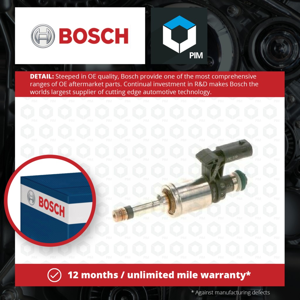Bosch Petrol Fuel Injector 0261500477 [PM1261967]