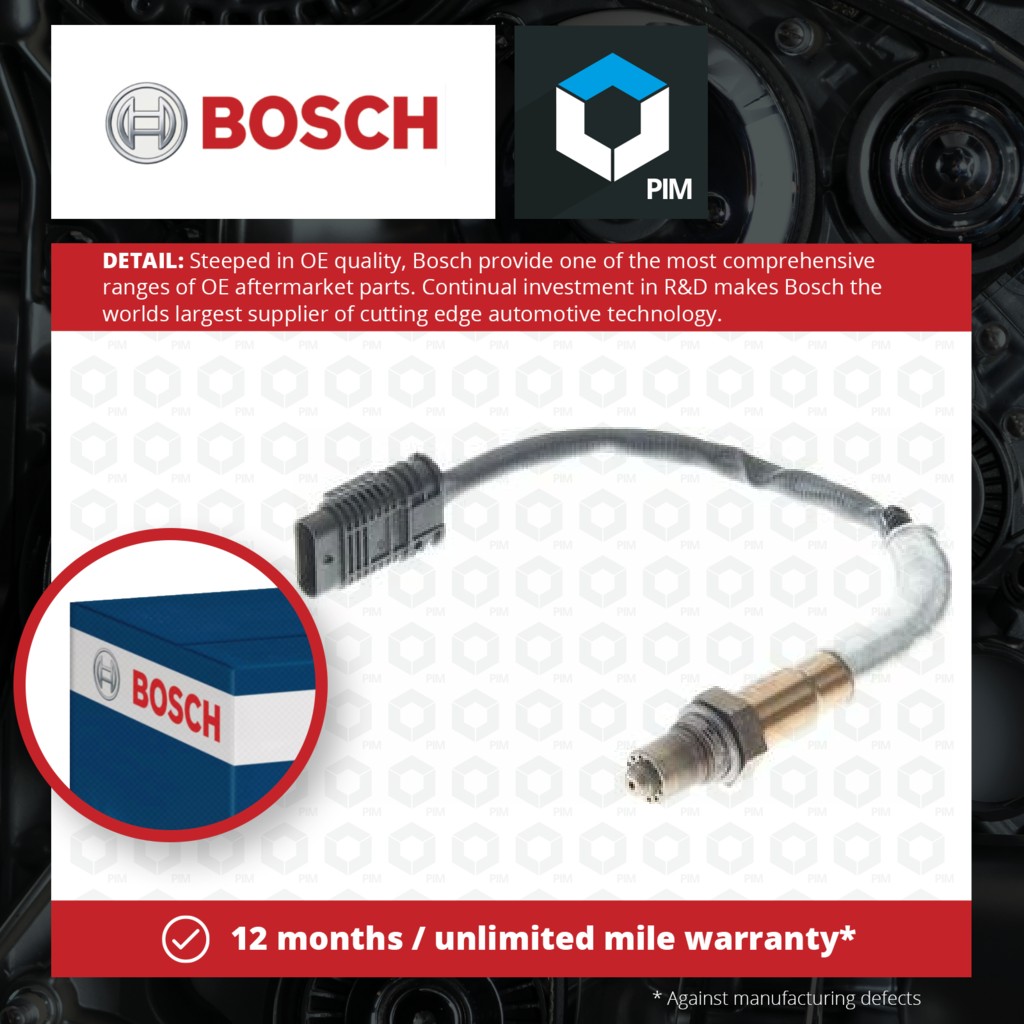 Bosch Lambda Sensor Pre Cat 0258027104 [PM1261310]