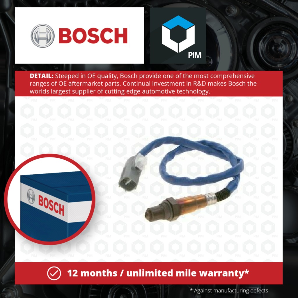 Bosch Lambda Sensor Post Cat 0258010378 [PM1261184]