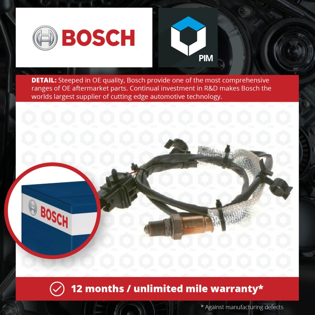Bosch Lambda Sensor Pre Cat 0258007368 [PM1261095]
