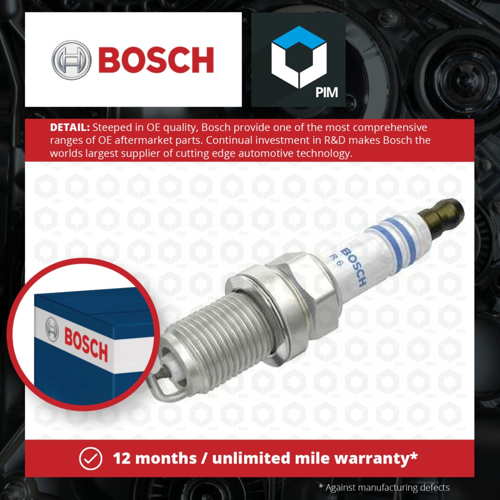 Bosch Spark Plugs Set 4x 0242245571 [PM397783]