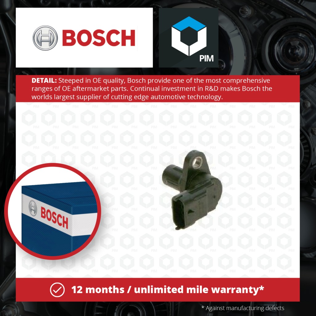 Bosch Camshaft Position Sensor 0232103168 [PM1259710]