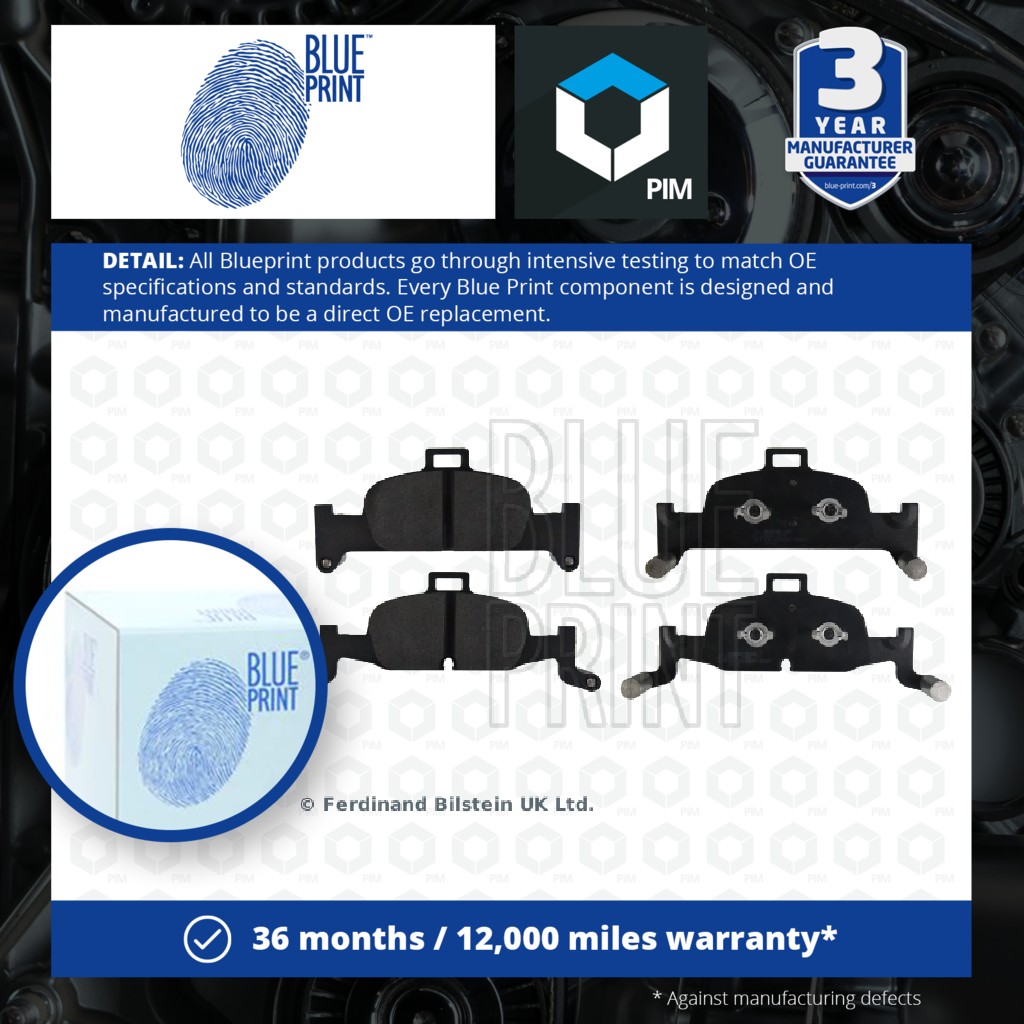 Blue Print Brake Pads Set Front ADV184221 [PM1208476]