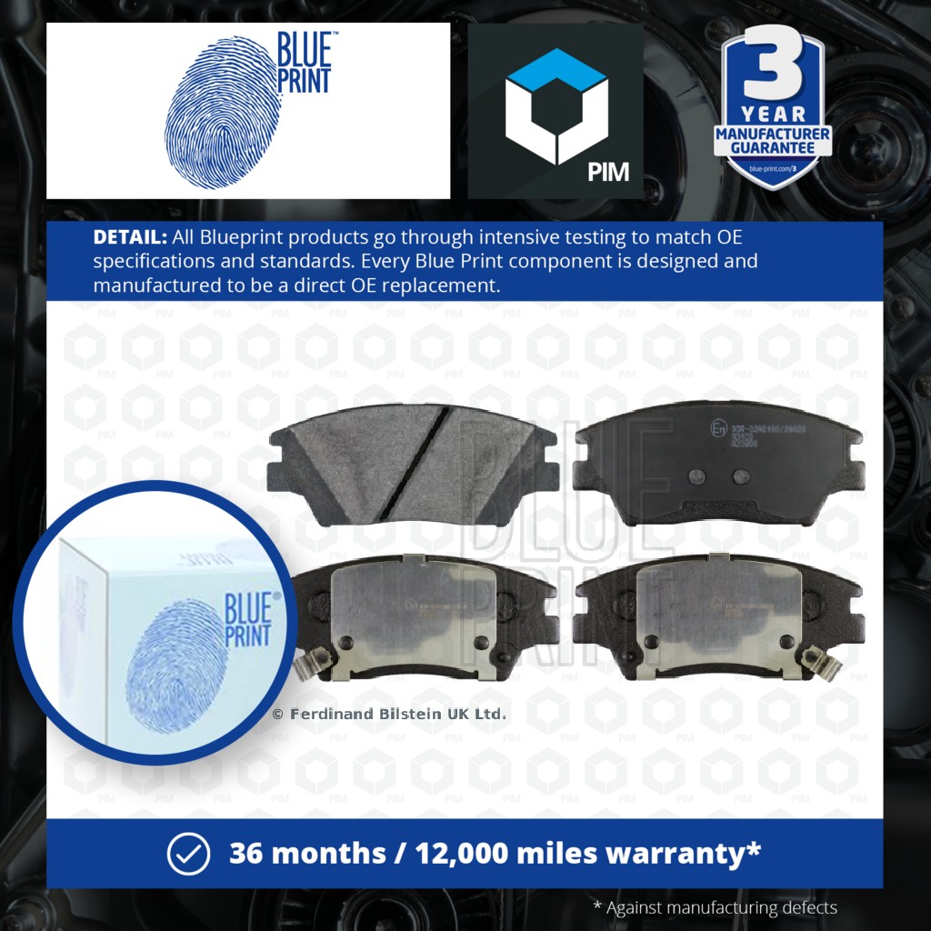 Blue Print Brake Pads Set Front ADG042168 [PM1208072]