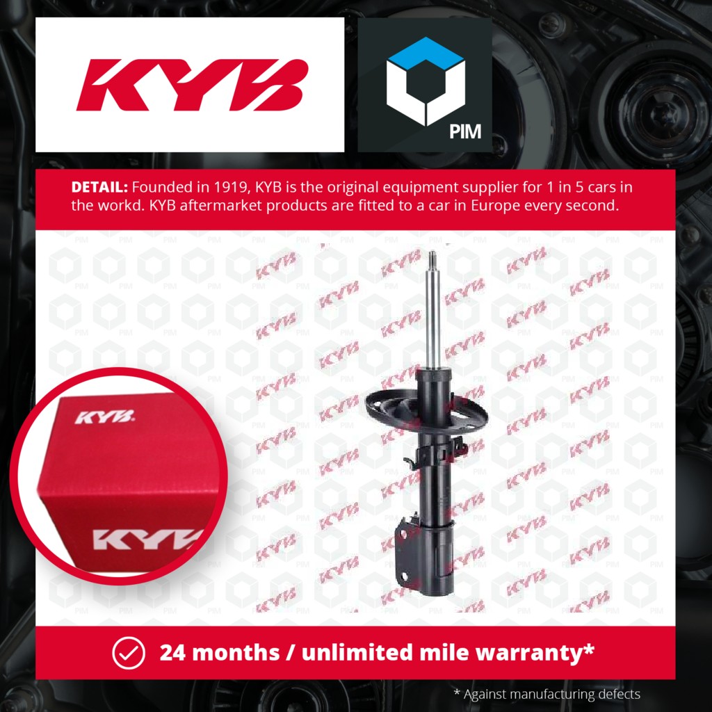 KYB 2x Shock Absorbers (Pair) Front 339762 [PM1207052]