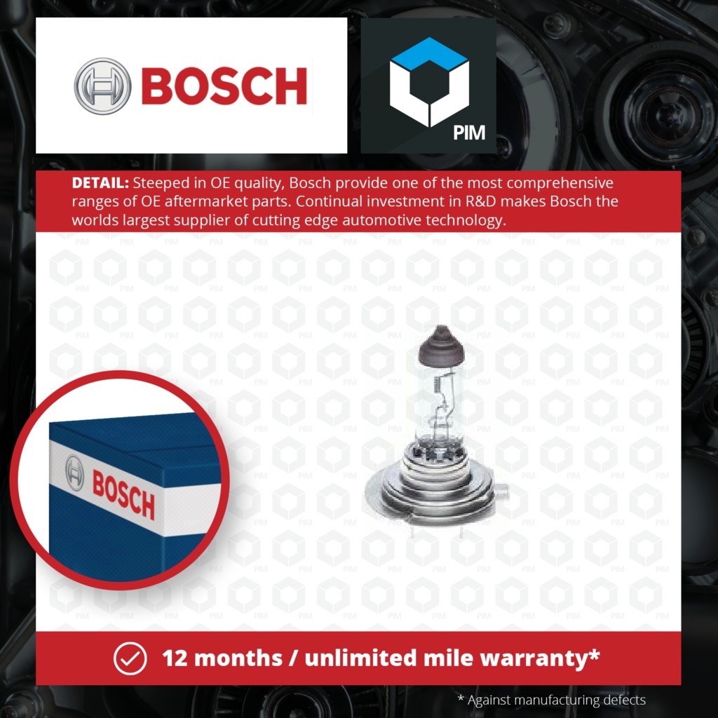 4x Bosch Headlight Bulb 1987302471 [PM497091]