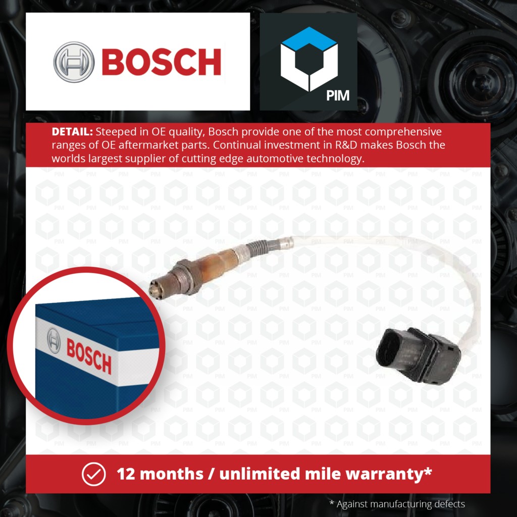 Bosch Lambda Sensor Pre Cat 0258017444 [PM1203791]