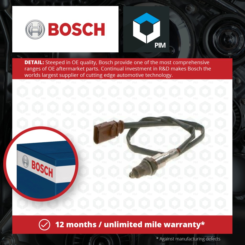 Bosch Lambda Sensor Pre Cat 0258030165 [PM1203781]