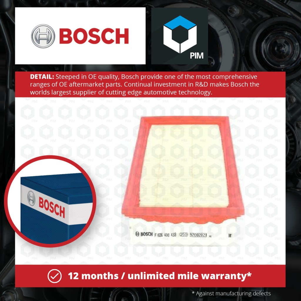 Bosch Air Filter F026400433 [PM1202879]