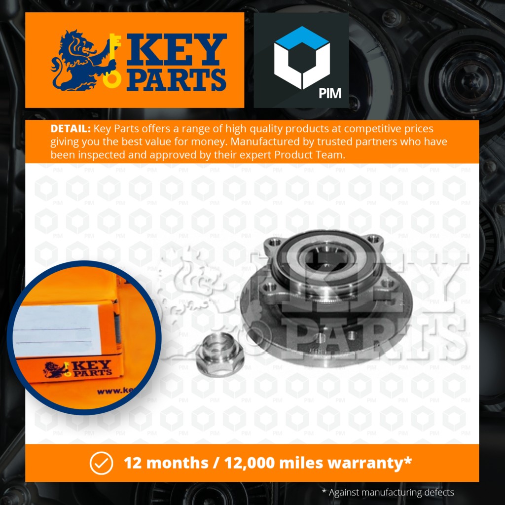 Key Parts Wheel Bearing Kit Front KWB891 [PM1190752]